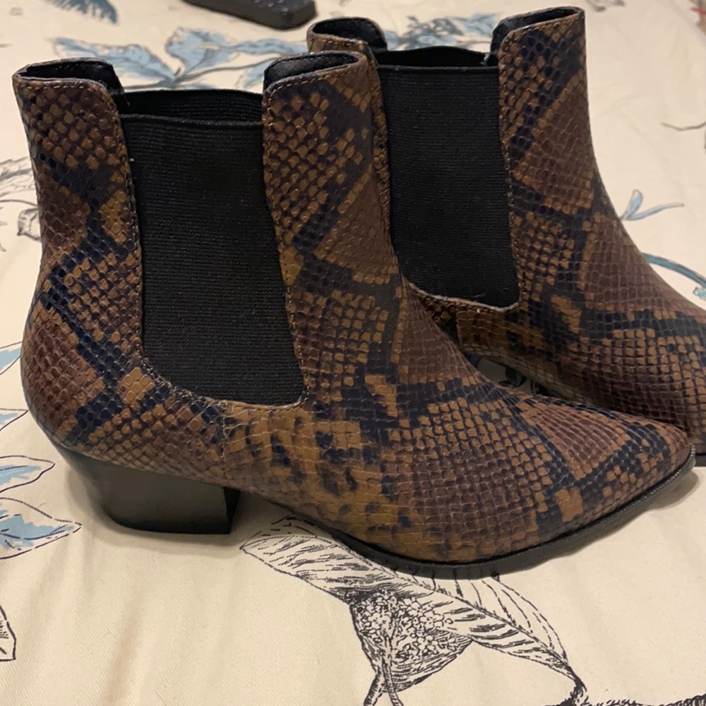 Snakeskin boots